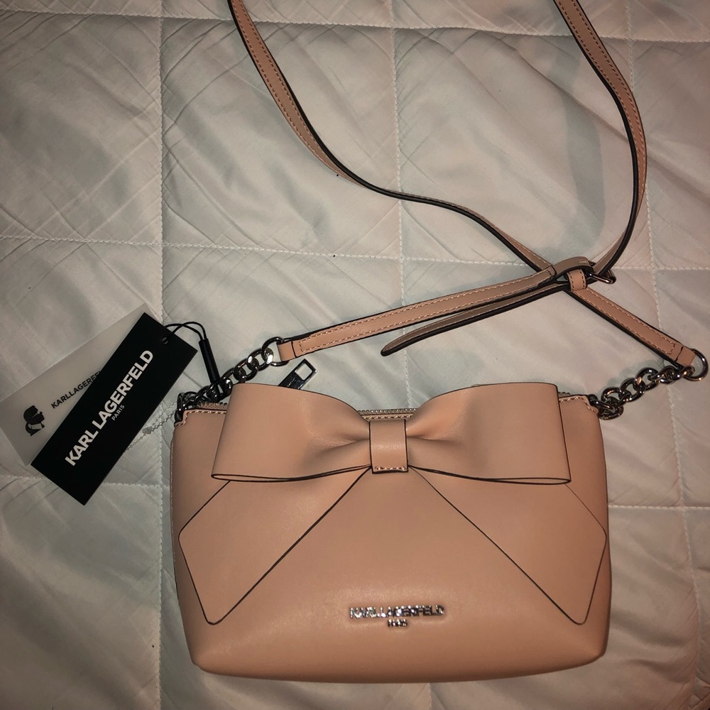 Karl Lagerfeld Pairs Peony Bow Crossbody